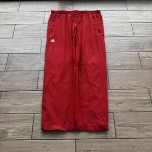 Y2K Adidas Red Trackpants